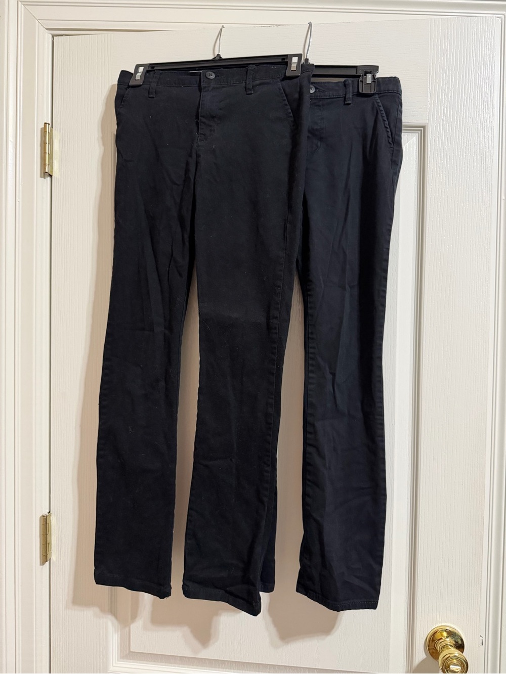 Girls Children’s Place Black Chino Pants - Classic Straight & Slim (2 Pair)